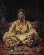 Ilia Efimovich Repin Black girl painting